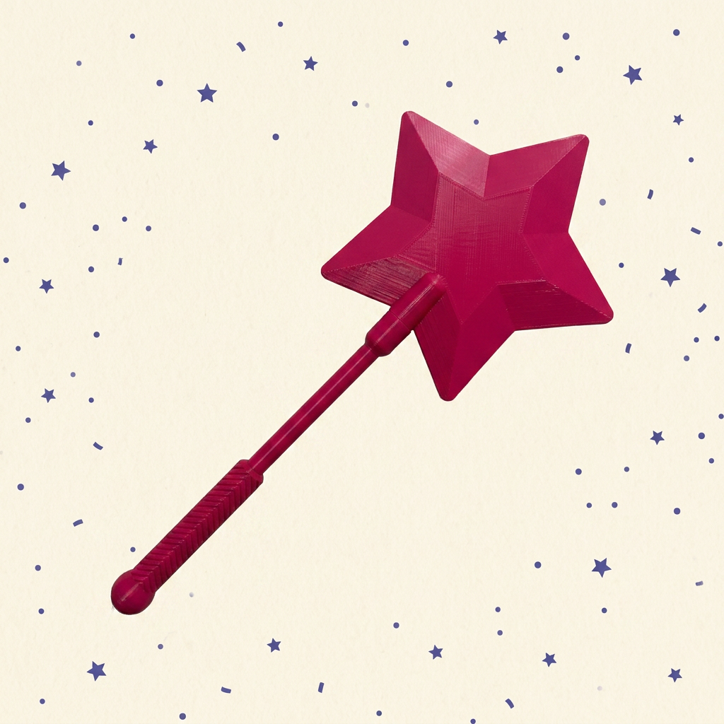 Tongkat etoll bintang pink versi fixed length — magic wand card holder Flazz BCA